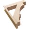 Ekena Millwork 8-in W x 34-in D x 42-in H Balboa Block Rough Cedar Woodgrain TimberThane Outlooker, Primed Tan OUTUR080X34X42BOA44RCPR - alternate 5